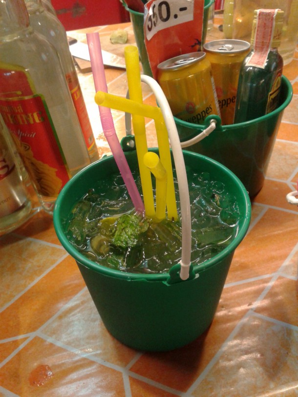 Mojito in bucket